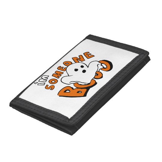 Boo - cartoon ghost - baby ghost - funny ghost tri-fold wallets