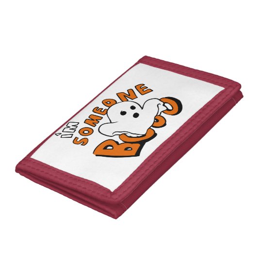 Boo - cartoon ghost - baby ghost - funny ghost trifold wallets