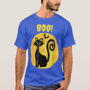 Boo Cat Ghost Funny Halloween Cat Lovers  T-Shirt