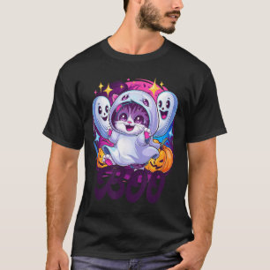 Boo cat ghost  T-Shirt