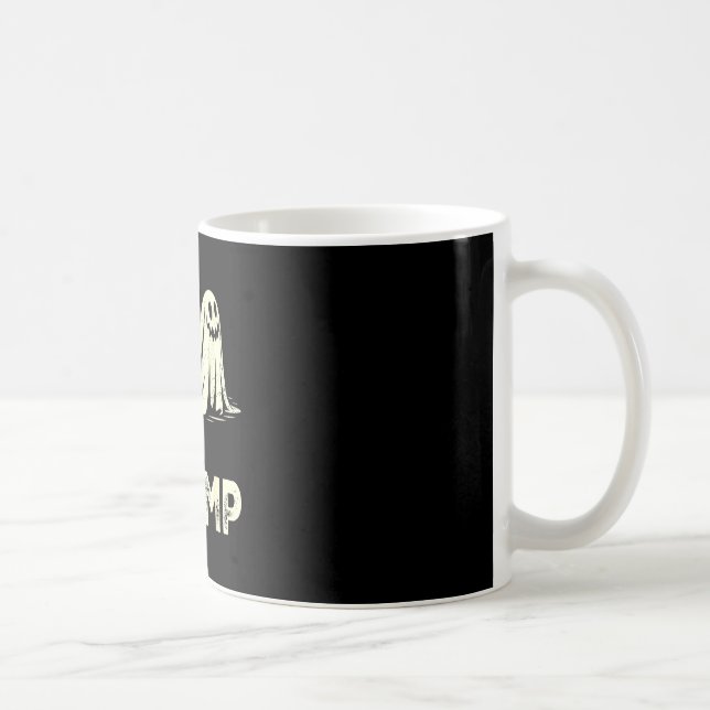 Boo chomp – funny ghost shark halloween retro  coffee mug (Right)