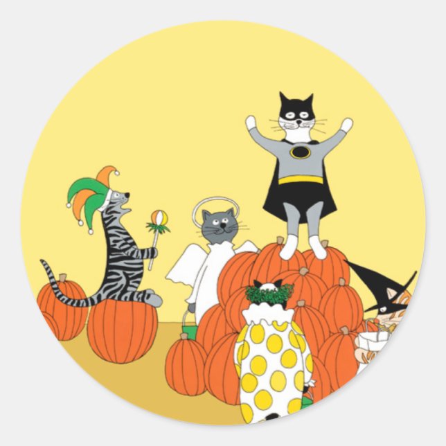Boo! Classic Round Sticker (Front)