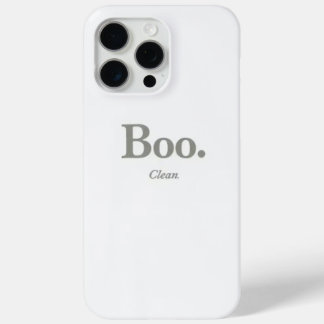 Boo. Clean. Minimalist Halloween Phone Case