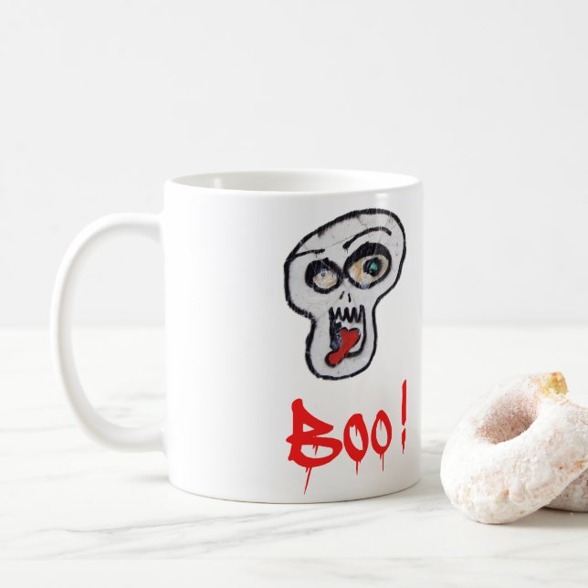 Boo! Coffee Mug (With Donut)
