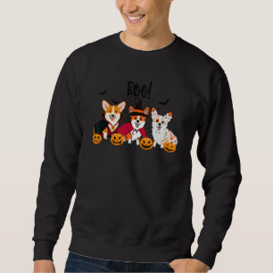 Boo Corgi Mummy Witch Dog Pet Animal Halloween Cos Sweatshirt