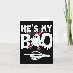 Boo couple matching ghost halloween roller skate card