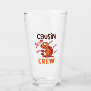 Boo Cousin Crew Halloween Dinosaur Spooky Costume Glass