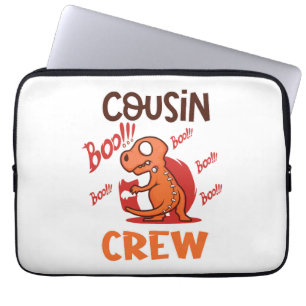 Boo Cousin Crew Halloween Dinosaur Spooky Costume Laptop Sleeve