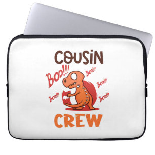 Boo Cousin Crew Halloween Dinosaur Spooky Costume Laptop Sleeve