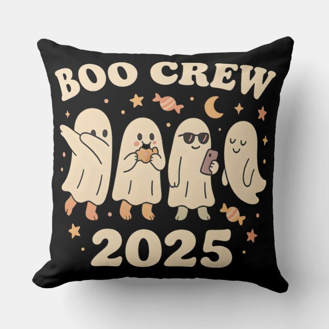 Boo Crew 2025 Trending Ghost Squad Cushion (Front)