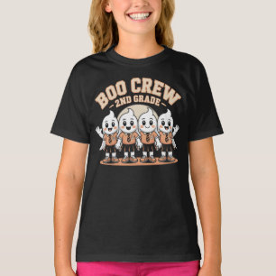 Boo Crew 2nd Grade Cute Halloween Ghosts T-Shirt
