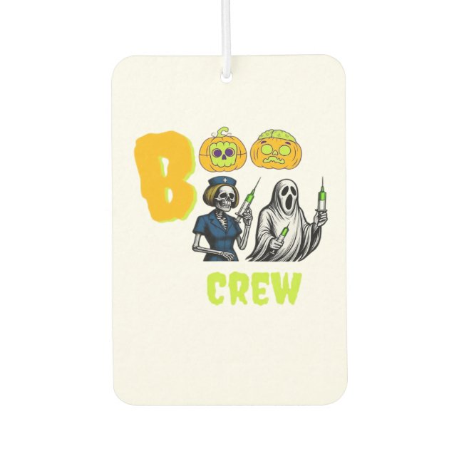Boo Crew Classic T-Shirt Car Air Freshener (Front)