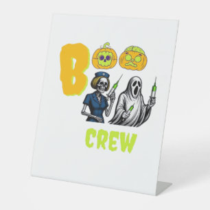 Boo Crew Classic T-Shirt Pedestal Sign