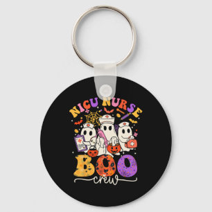 Boo Crew Costume Funny Nurse Ghost Halloween Key Ring