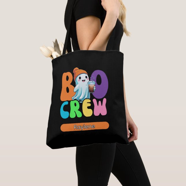 Boo Crew Cute Ghost  Tote Bag (Close Up)