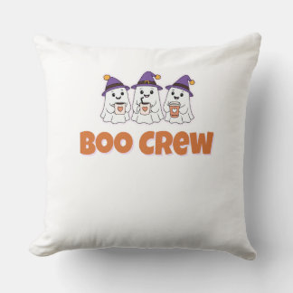 Boo Crew – Cute Halloween Ghosts Design Cushion