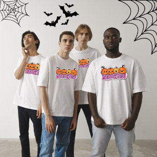 Boo Crew Cute Pumpkins Halloween T-Shirt