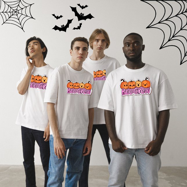 Boo Crew Cute Pumpkins Halloween T-Shirt (Creator Uploaded)