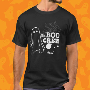Boo Crew Dad Family Matching White Halloween T-Shirt