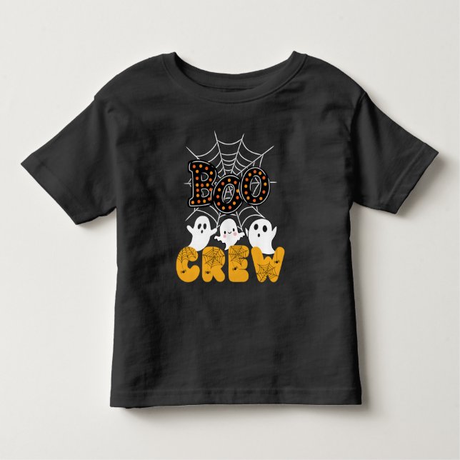 Boo Crew Family Matching Funny Halloween Toddler T-Shirt (Front)