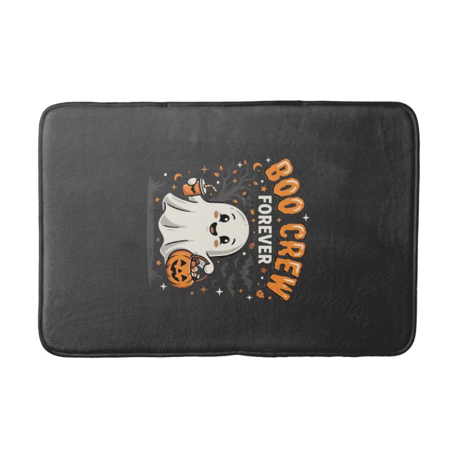 Boo Crew Forever Halloween Ghost Design_1 Bath Mat (Front)