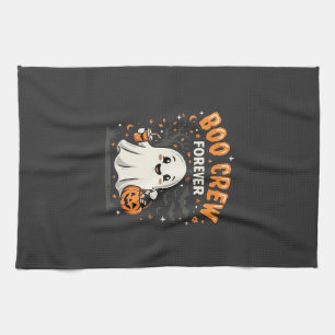 Boo Crew Forever Halloween Ghost Design_1 Tea Towel