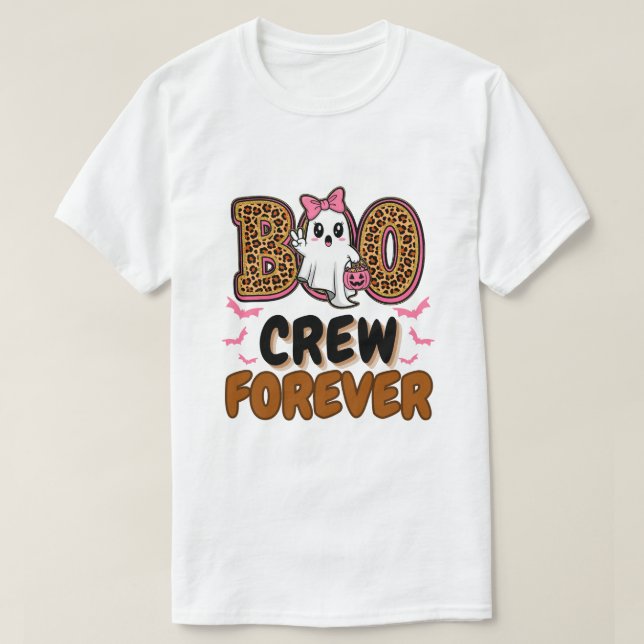 Boo Crew Forever – Matching Halloween Group T-Shirt (Design Front)