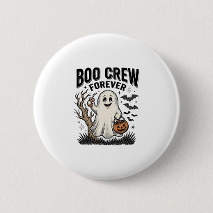 Boo Crew Forever Vintage Ghost Halloween Shirt Des 6 Cm Round Badge