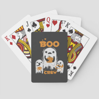 Boo Crew Ghost Halloween Playing Cards