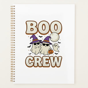 Boo Crew Ghost Halloween Vintage Vector Design_1 Planner