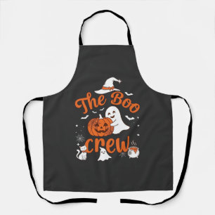 Boo Crew Ghost Pumpkin White Cat Witch Hat Apron