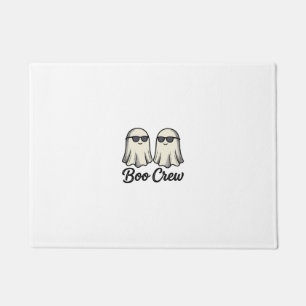 Boo Crew Ghosts Vintage Halloween Shirt Design_1 Doormat