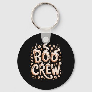 Boo Crew Halloween Coffee Cappuccino Espresso Rist Key Ring