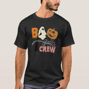 Boo Crew Halloween Cute Boo Scary Pumpkins Face Ba T-Shirt