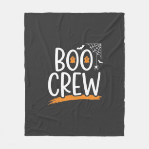 Boo Crew Halloween Ghost Design_1 Fleece Blanket