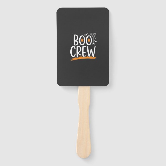 Boo Crew Halloween Ghost Design_1 Hand Fan (Front)