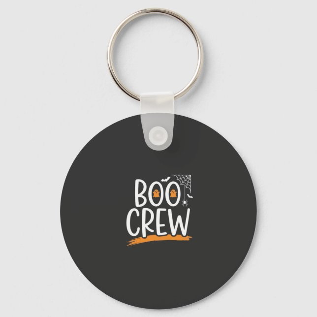 Boo Crew Halloween Ghost Design_1 Key Ring (Front)