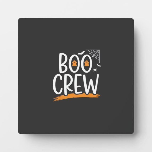 Boo Crew Halloween Ghost Design_1 Plaque (Front)