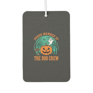 Boo Crew Halloween Ghost Pumpkin Design_1 Car Air Freshener