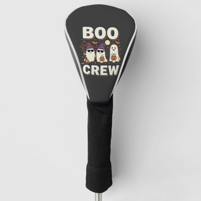 Boo Crew Halloween Ghosts Vector Design_1 Golf Head Cover (Front)