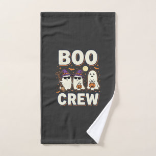 Boo Crew Halloween Ghosts Vector Design_1 Hand Towel
