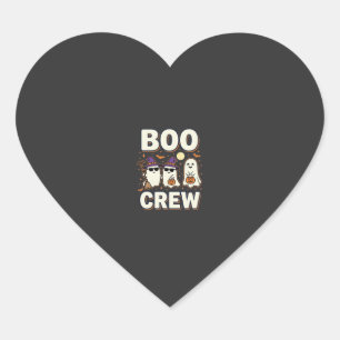 Boo Crew Halloween Ghosts Vector Design_1 Heart Sticker