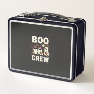 Boo Crew Halloween Ghosts Vector Design_1 Metal Lunch Box