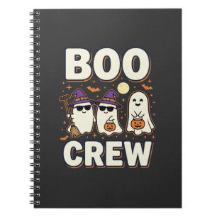 Boo Crew Halloween Ghosts Vector Design_1 Notebook