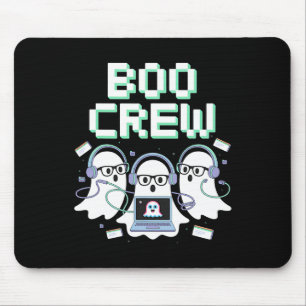 Boo Crew Halloween It Tech Help Desk Support Stem  Mouse Pad