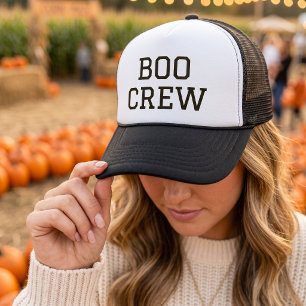 Boo Crew Halloween Trucker Hat