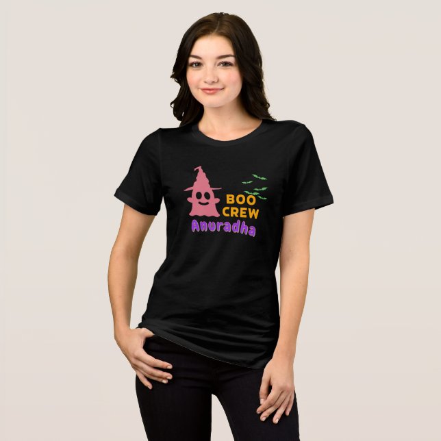Boo Crew: Join the Spooky Squad!" Tri-Blend Shirt (Front Full)