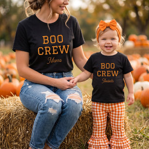 Boo Crew Mama Family Matching Halloween T-Shirt