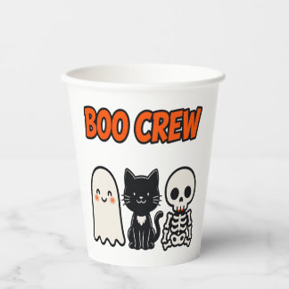 Boo Crew Matching Squad Tee Paper Cups