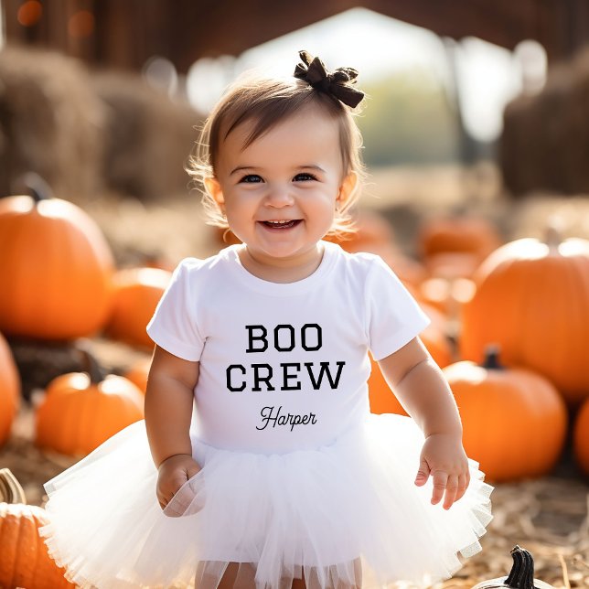 Boo Crew Monogrammed Halloween Baby Bodysuit (Creator Uploaded)